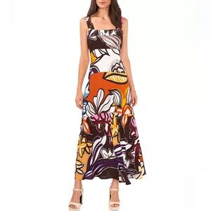 Vince Camuto Women's Printed Tiered Challis Maxi Dress NWT size XS
MSRP $89